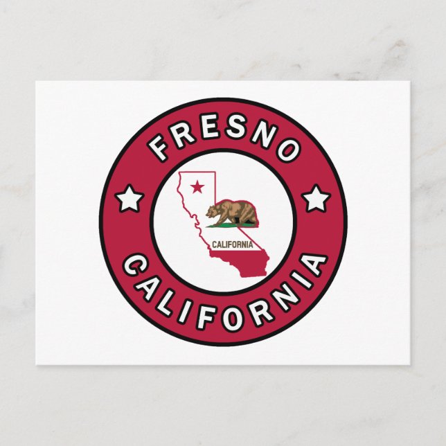 Carte Postale Fresno Californie (Devant)