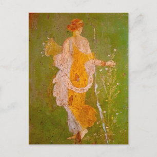 Carte Postale Fresque de Flore dans la Villa d'Ariadne, Pompéi	