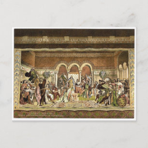 Carte Postale Fresque du concours des chanteurs dans le Sangersa