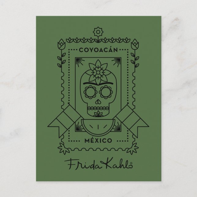 Carte Postale Frida Kahlo | Coyoacá (Devant)