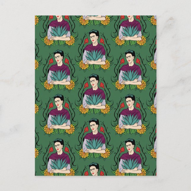 Carte Postale Frida Kahlo | Modèle Mi Mexico Lindo (Devant)