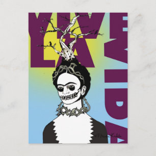 Carte Postale Frida Kahlo Pop Art Portrait