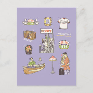 Carte Postale FRIENDS™   Icônes de dessin animé