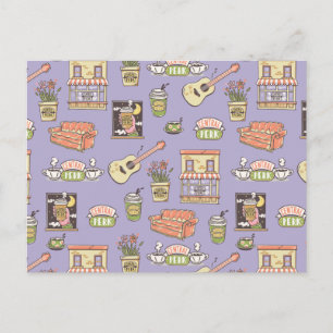Carte Postale FRIENDS™   Motif d'icône violet