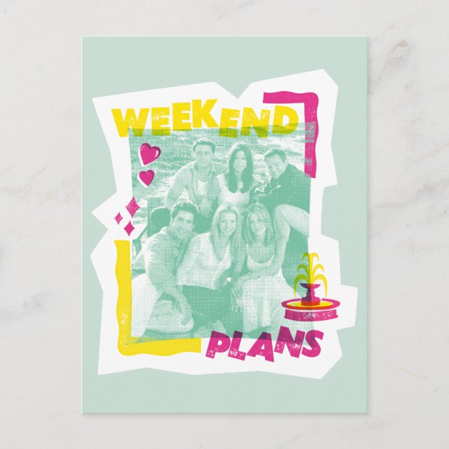 Carte Postale FRIENDS™ | Plans pour le week-end (Devant)