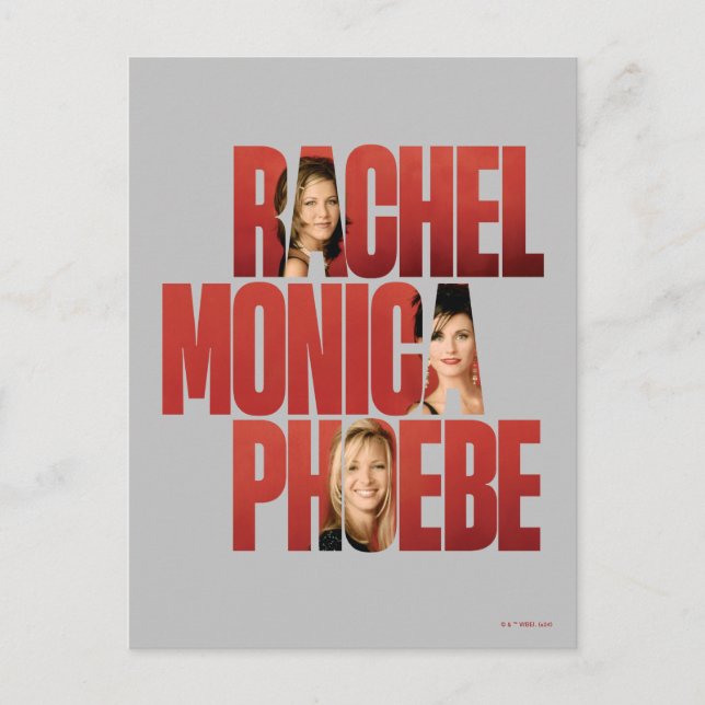 Carte Postale FRIENDS™ | Rachel, Monica & Phoebe (Devant)