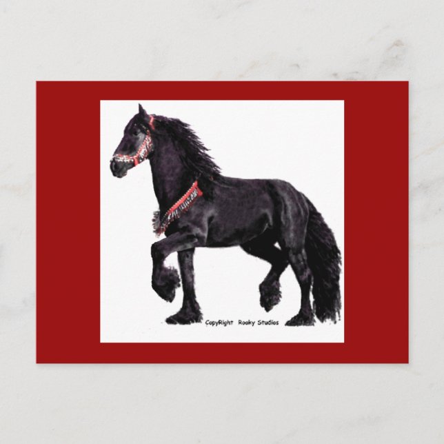 Carte postale Friesian Dance #5 (Devant)