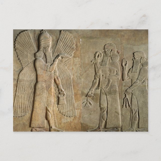 Carte Postale Frieze représentant un esprit ailé (Devant)