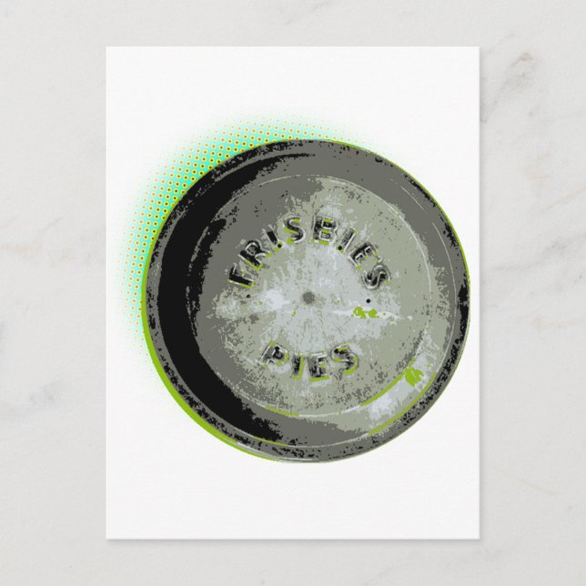 Carte Postale Frisbee Pie Tin Earth Couleurs (Devant)