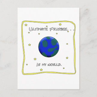 Carte Postale Frisbee ultime est mon monde
