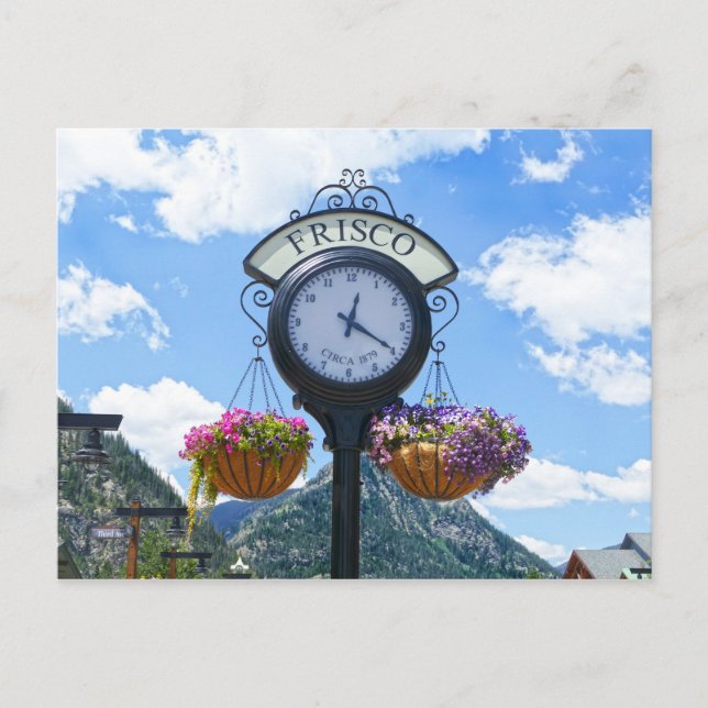 Carte Postale Frisco, Colorado, Horloge (Devant)