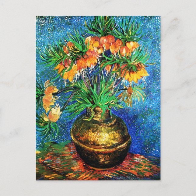 Carte Postale Fritillons dans un Vase Van Gogh Art (Devant)