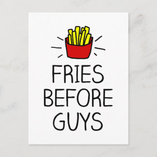 Carte Postale fritures avant des types avec la plupart