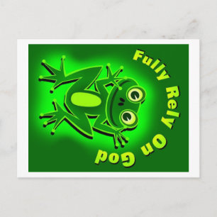 Carte Postale FROG Pleinement confiance en Dieu