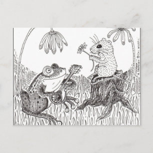 Carte Postale Froggy Est Allé À A-Courtin'