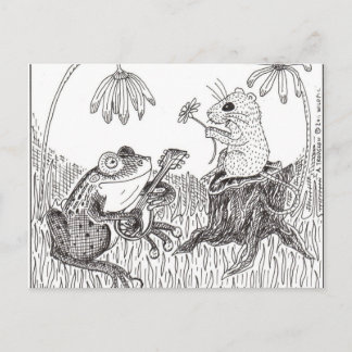 Carte Postale Froggy Est Allé À A-Courtin'