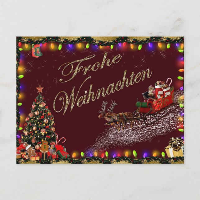 Carte Postale frohe weihnachten (Devant)