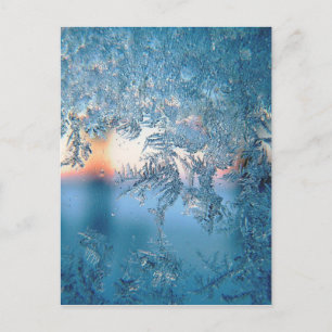Carte Postale Froid sur verre