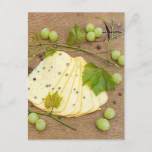 Carte Postale fromage aux raisins
