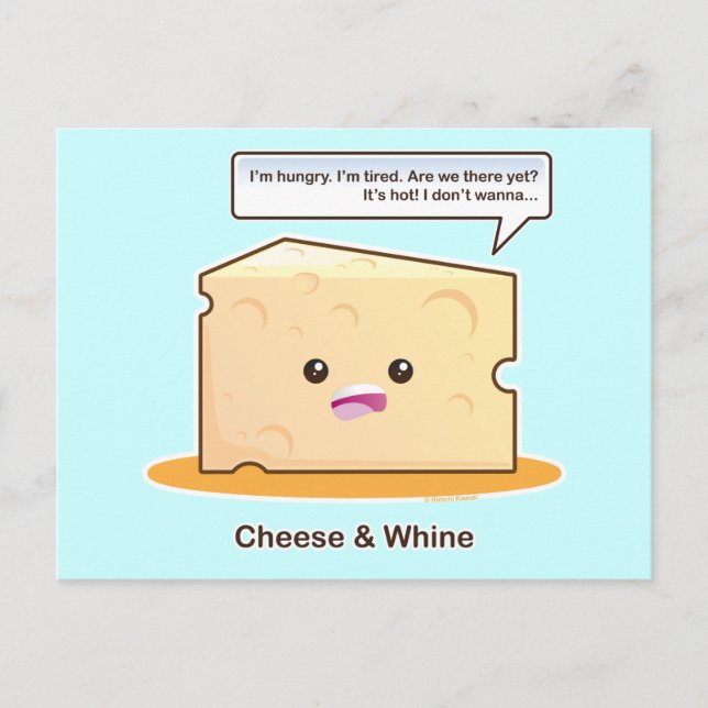 Carte Postale Fromage et blanc (Devant)