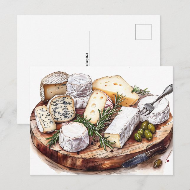 Carte Postale Fromage, Post-croisement (Devant / Derrière)