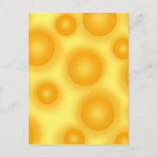 Carte Postale Fromage suisse jaune
