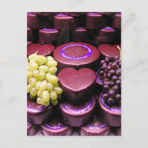 Carte Postale Fromages et raisins