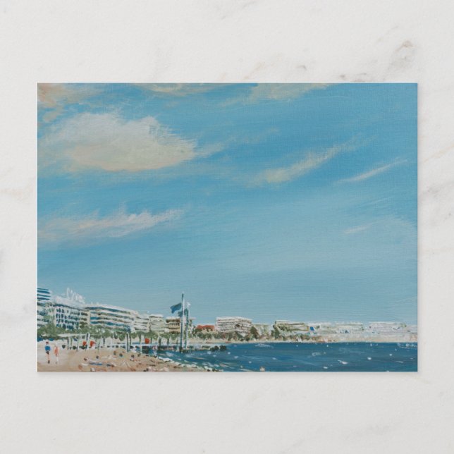 Carte Postale Front de mer de Cannes 2014 (Devant)