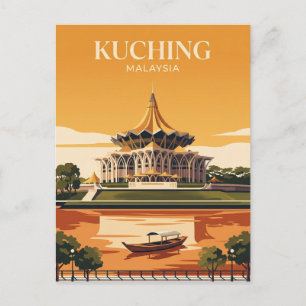 Carte Postale Front de mer de Kuching Malaisie