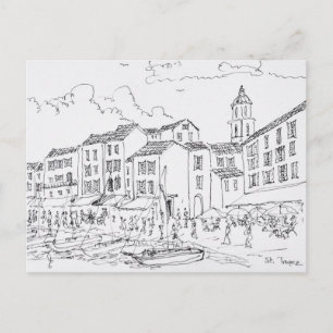 Carte Postale Front de mer de Saint-Tropez   Côte d'Azur, France