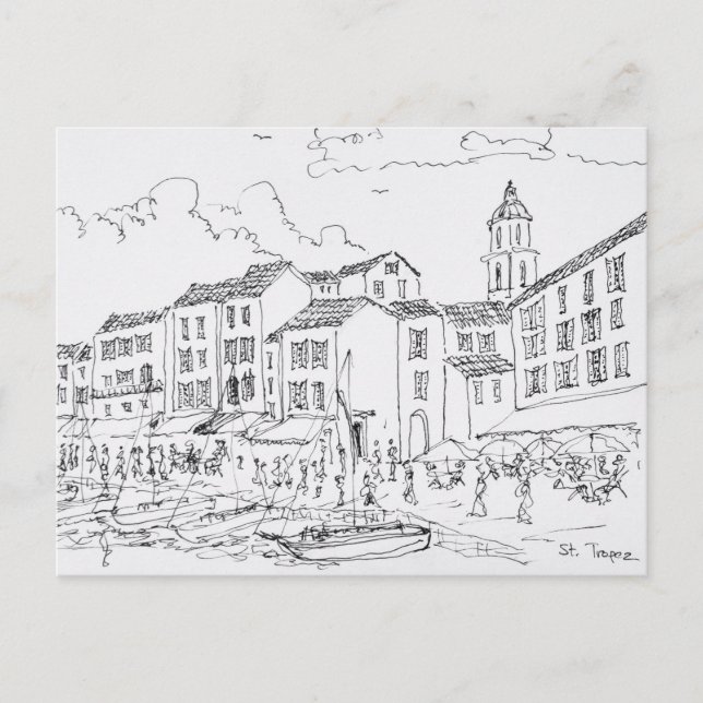 Carte Postale Front de mer de Saint-Tropez | Côte d'Azur, France (Devant)