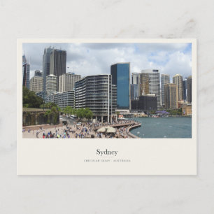 Carte Postale Front de mer de Sydney à Circular Quay