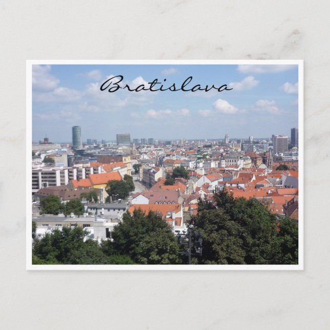 Carte Postale frontière de la ville de bratislava (Devant)