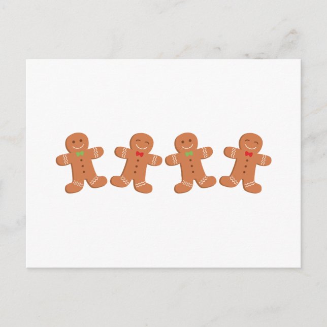 Carte Postale Frontière des cookies de pain d'épices (Devant)
