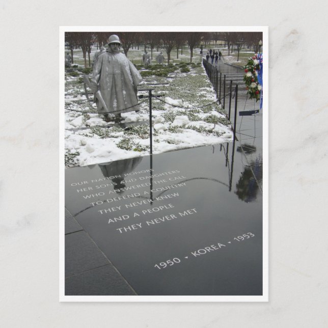 Carte Postale frontière du mémorial de la corée (Devant)