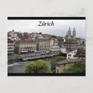 Carte Postale frontière zürich