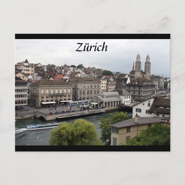 Carte Postale frontière zürich (Devant)