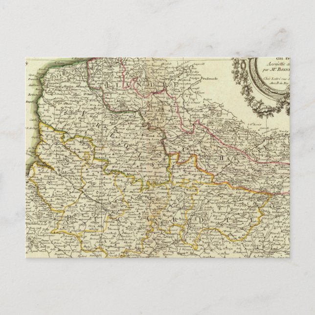 Carte Postale Frontières françaises (Devant)