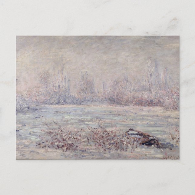 Carte Postale Frost près de Vetheuil, 1880 (Devant)