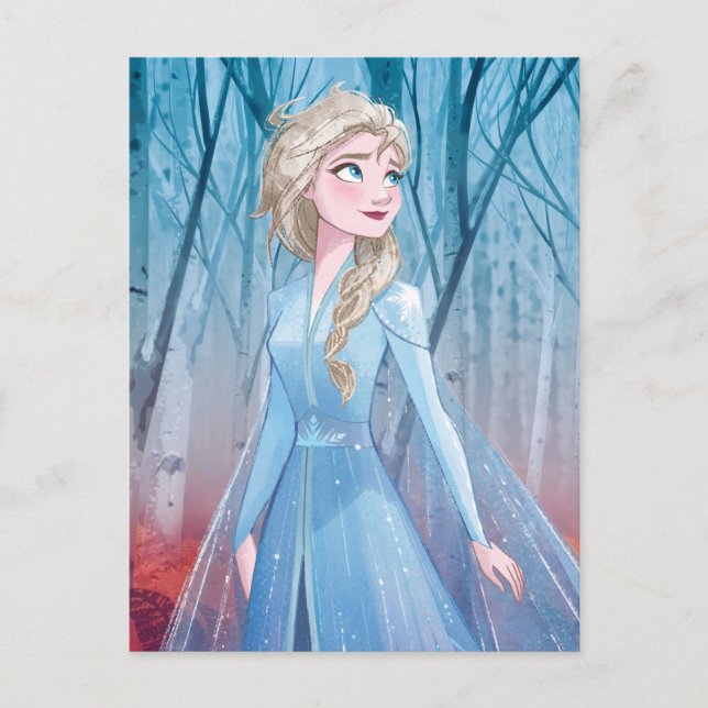 Carte Postale Frozen 2 | Elsa - Sans peur (Devant)