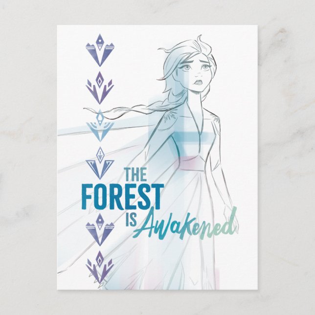 Carte Postale Frozen 2 : La Forêt Est Éveillée (Devant)