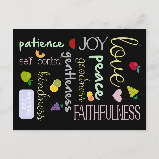 Carte Postale fruit de l'esprit (Devant)