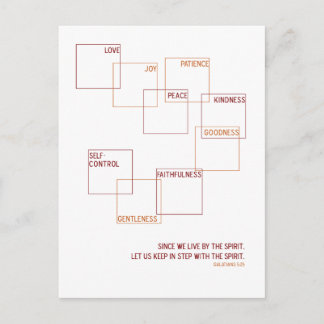 Carte Postale Fruit de l'Esprit moderne design