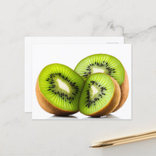 Carte Postale Fruit kiwi vert
