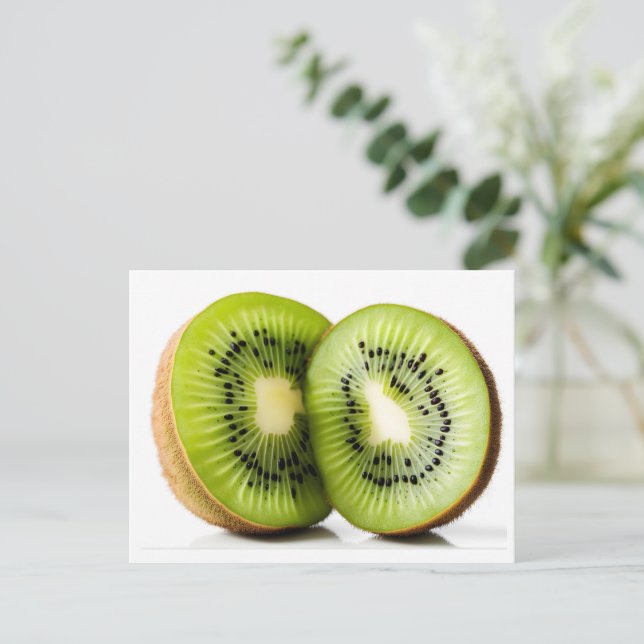 Carte Postale Fruit kiwi vert (Debout devant)