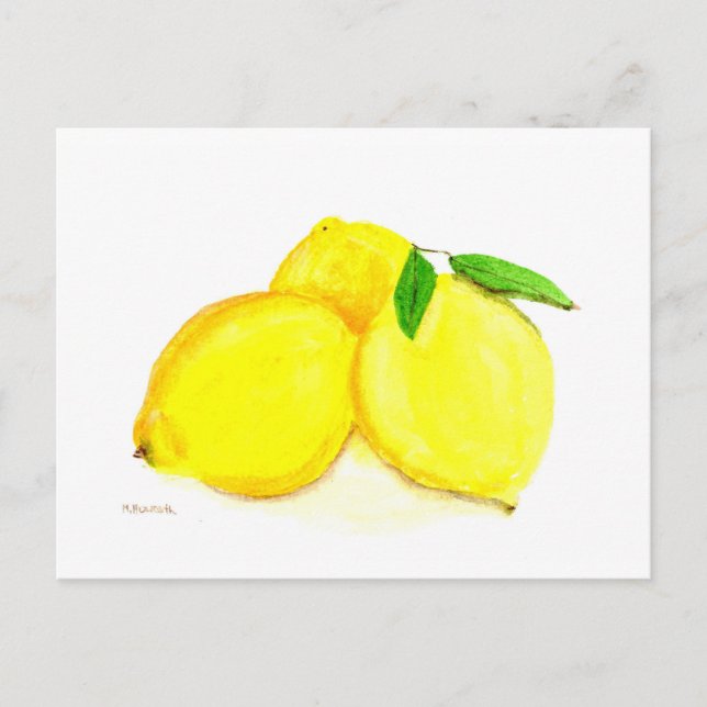 Carte Postale Fruits aux citrons jaunes (Devant)