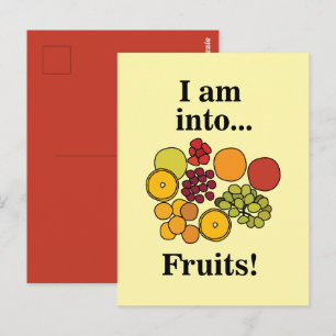 Carte Postale Fruits Colorés Été