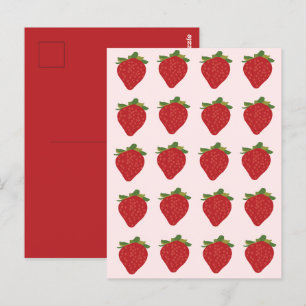 Carte Postale Fruits de fraises Sucrées fraises d'été