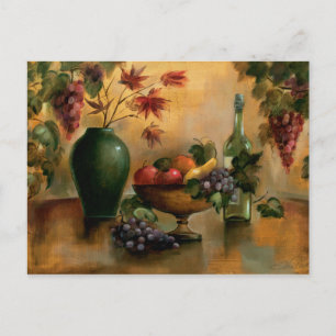 Carte Postale Fruits et vin aux teintes d'automne