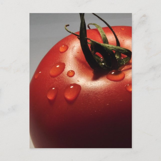 CARTE POSTALE FRUITS FRAIS DE TOMATE ROUGE LÉGUMES SAINS YUMMY (Devant)